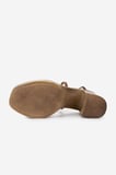 Valmenti Kadın Deri & Tekstil Topuklu Sandalet 1141 785 CECILIA 6-1 BYN SNDLT Y25 BEIGE WICKER