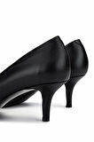 Tamer Tanca Kadın Hakiki Deri Siyah Analin Topuklu Ayakkabı 492 55203 BN AYK Y25 SIYAH ANL