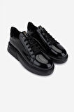 Valmenti Erkek Hakiki Deri Siyah Rugan Sneakers & Spor Ayakkabı 771 35110 ERK AYK Y25 SIYAH RGN