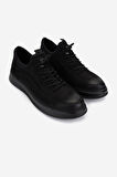 Valmenti Erkek Hakiki Deri Siyah Nubuk Sneakers & Spor Ayakkabı 298 VAL-9169-F412 ERK AYK Y25 SIYAH NBK