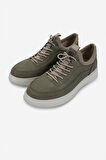 Valmenti Erkek Hakiki Deri Yeşil Nubuk Sneakers & Spor Ayakkabı 298 VAL-9169-F412 ERK AYK Y25 OLIVE DANTE