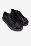 Valmenti Erkek Hakiki Deri Siyah Deri Sneakers & Spor Ayakkabı 1111 502 ERK AYK Y25 SIYAH DR