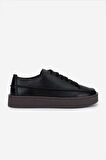 Valmenti Erkek Hakiki Deri Siyah Deri Sneakers & Spor Ayakkabı 1111 502 ERK AYK Y25 SIYAH DR