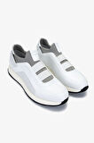 Valmenti Erkek Hakiki Deri Beyaz Sneakers & Spor Ayakkabı 383 VAL-6094 ERK AYK Y25 BEYAZ SLVR