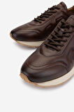 Valmenti Erkek Hakiki Deri Kahverengi Sneakers & Spor Ayakkabı 383 VAL-5960 ERK AYK Y25 KAHVE SLVR