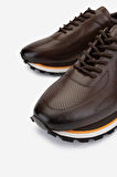 Valmenti Erkek Hakiki Deri Kahverengi Sneakers & Spor Ayakkabı 383 VAL-4516 ERK AYK Y25 KAHVE DR