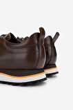 Valmenti Erkek Hakiki Deri Kahverengi Sneakers & Spor Ayakkabı 383 VAL-4516 ERK AYK Y25 KAHVE DR