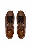 Tamer Tanca Kadın Hakiki Deri Taba Sneakers & Spor Ayakkabı 04 Z-2501 BN AYK Y25 TABA FLTR