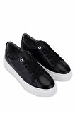 Tamer Tanca Kadın Hakiki Deri Siyah Sneakers & Spor Ayakkabı 04 502 BN AYK Y25 SIYAH