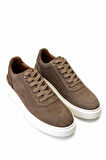 Tamer Tanca Erkek Hakiki Deri Vizon Nubuk Sneakers & Spor Ayakkabı 1149 STAR001 ERK AYK Y25 VIZON NBK