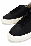 Tamer Tanca Erkek Hakiki Deri Siyah Floter Sneakers & Spor Ayakkabı 1093 1335 ERK AYK Y25 SIYAH FLTR