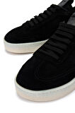 Tamer Tanca Erkek Hakiki Deri Siyah Süet Sneakers & Spor Ayakkabı 1111 4411 ERK AYK Y25 SIYAH SUET