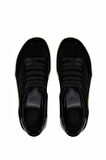 Tamer Tanca Erkek Hakiki Deri Siyah Süet Sneakers & Spor Ayakkabı 1111 4411 ERK AYK Y25 SIYAH SUET