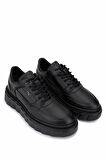 Tamer Tanca Erkek Hakiki Deri Siyah Deri Sneakers & Spor Ayakkabı 352 23023 ERK AYK SK25-26 SIYAH DR
