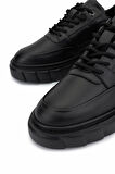 Tamer Tanca Erkek Hakiki Deri Siyah Deri Sneakers & Spor Ayakkabı 352 23023 ERK AYK SK25-26 SIYAH DR
