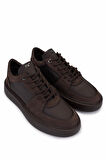 Tamer Tanca Erkek Hakiki Deri Kahverengi Sneakers & Spor Ayakkabı 352 23403 ERK AYK SK25-26 KAHVE