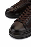 Tamer Tanca Erkek Hakiki Deri Kahverengi Sneakers & Spor Ayakkabı 298 3212-2605 ERK AYK SK25-26 KAHVE