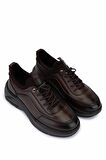 Tamer Tanca Erkek Hakiki Deri Sneakers & Spor Ayakkabı 298 3138-2527 ERK AYK SK25-26 KAHVE SLVR ALKL