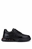 Tamer Tanca Erkek Hakiki Deri Siyah Sneakers & Spor Ayakkabı 298 3202-1626 ERK AYK SK25-26 SYH/SYH ACMA