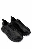 Tamer Tanca Erkek Hakiki Deri Siyah Sneakers & Spor Ayakkabı 298 3160-30219 ERK AYK SK25-26 SIYAH ATLAS
