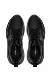Tamer Tanca Erkek Hakiki Deri Siyah Sneakers & Spor Ayakkabı 298 3160-30219 ERK AYK SK25-26 SIYAH ATLAS