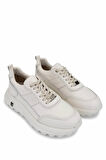 Tamer Tanca Erkek Hakiki Deri Beyaz Sneakers & Spor Ayakkabı 298 3160-30219 ERK AYK SK25-26 KIRIK BEYAZ