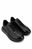 Tamer Tanca Erkek Hakiki Deri Siyah Açma Sneakers & Spor Ayakkabı 298 3229-2665 ERK AYK SK25-26 SYH ACMA/SYH ATLS
