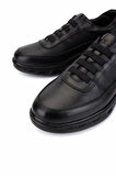 Tamer Tanca Erkek Hakiki Deri Siyah Sneakers & Spor Ayakkabı 298 1401-F603 ERK AYK SK25-26 SIYAH ATLAS
