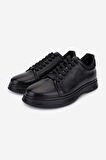 Valmenti Erkek Hakiki Deri Siyah Sneakers & Spor Ayakkabı 298 VAL-3259-8086 ERK AYK SK25-26 SIYAH