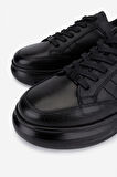 Valmenti Erkek Hakiki Deri Siyah Sneakers & Spor Ayakkabı 298 3192-7585 ERK AYK SK25-26 SIYAH