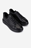 Valmenti Erkek Hakiki Deri Siyah Sneakers & Spor Ayakkabı 298 3194-7585 ERK AYK SK25-26 SIYAH ATLAS