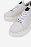 Valmenti Erkek Hakiki Deri Kırık Beyaz Sneakers & Spor Ayakkabı 298 3194-7585 ERK AYK SK25-26 OFF WHITE NAPPA