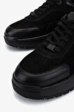 Valmenti Erkek Hakiki Deri Siyah Sneakers & Spor Ayakkabı 298 3203-1626 ERK AYK SK25-26 SYH DNT/SYH
