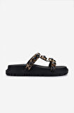 Valmenti Kadın Vegan Düz Terlik 1141 JUDY-342 BN TRLK Y25 LEOPARD