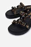 Valmenti Kadın Vegan Düz Terlik 1141 JUDY-342 BN TRLK Y25 LEOPARD