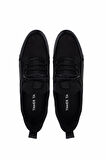 Tamer Tanca Erkek Hakiki Deri Siyah Nubuk Sneakers & Spor Ayakkabı 381 10312 ERK AYK SK25-26 SIYAH NBK