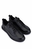 Tamer Tanca Erkek Hakiki Deri Siyah Deri Casual Ayakkabı 381 22534 ERK AYK SK25-26 SIYAH DR