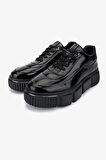 Valmenti Erkek Hakiki Deri Siyah Rugan Sneakers & Spor Ayakkabı 381 22035 ERK AYK SK25-26 SIYAH KRSK RGN