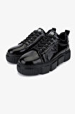 Valmenti Erkek Hakiki Deri Siyah Rugan Sneakers & Spor Ayakkabı 381 22524 ERK AYK SK25-26 SIYAH KRSK RGN