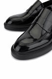 Tamer Tanca Erkek Hakiki Deri Siyah Açma Loafer Ayakkabı 987 281 ERK AYK SK25-26 SIYAH ACMA