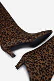 Valmenti Kadın Hakiki Deri Leopar Topuklu Çizme 1154 2917 BN CZM SK25-26 CUOIO