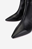 Valmenti Kadın Hakiki Deri Siyah Topuklu Çizme 1154 1655 BN CZM SK25-26 NERO