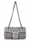 Tamer Tanca Kadın Suni Deri Metalik Omuz Çanta 921 27123 BN CNT SK25-26 PEWTER