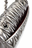 Tamer Tanca Kadın Suni Deri Metalik Omuz Çanta 921 27123 BN CNT SK25-26 PEWTER