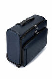 Tamer Tanca Unisex Suni Deri Lacivert Valiz 971 56 KABIN PILOT VALIZ LACI MNG