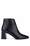 Tamer Tanca Kadın Hakiki Deri Siyah Topuklu Bot 1074 2281 BN BOT SK25-26 SIYAH NAPA