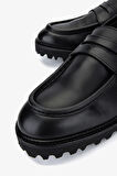 Valmenti Erkek Hakiki Deri Siyah Loafer Ayakkabı 1158 074 ERK AYK SK25-26 NERO