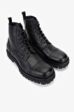 Valmenti Erkek Hakiki Deri Siyah Casual Bot 1158 569 ERK BOT SK25-26 NERO
