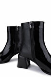Tamer Tanca Kadın Hakiki Deri Siyah Topuklu Bot 1132 150 BN BOT SK25-26 SIYAH DR/RGN