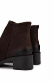 Tamer Tanca Kadın Hakiki Deri Kahverengi Topuklu Bot 599 48 BN BOT SK25-26 KAHVE NUBUK